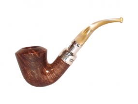 Peterson Pfeife Spigot Silver B10 Flame Grain F-lip